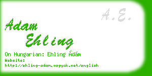adam ehling business card